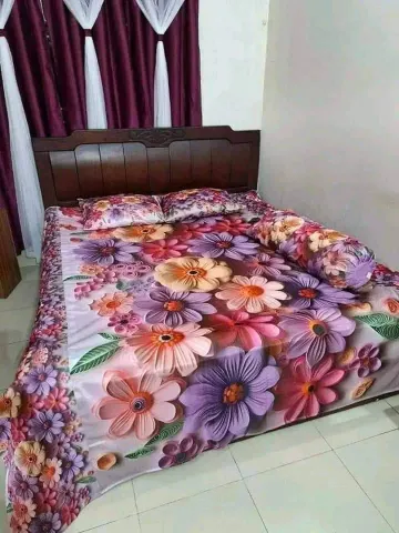  3D flower Digital printed Cover Sets